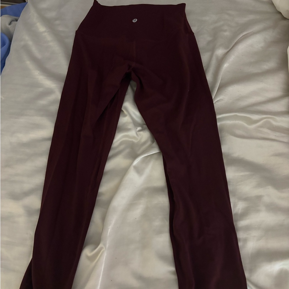 Lululemon Burgundy Leggings